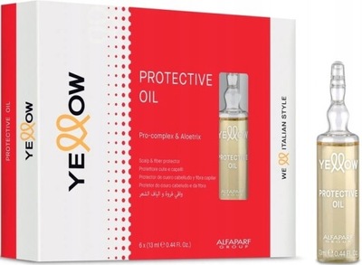 YELLOW PROTECTIVE OIL OLEJEK OCHRONNY SERUM DO KOLORYZACJI WŁOSÓW 6x13ML