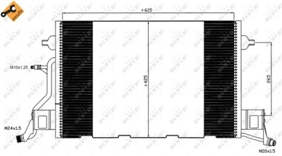 РАДИАТОР КОНДИЦИОНЕРА - КОНДЕНСАТОР EASY FIT 35564 фото