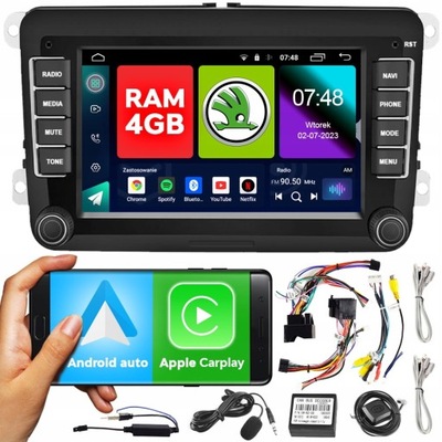 RADIO 7" GPS SKODA OCTAVIA II FACELIFT 2008 - 2013