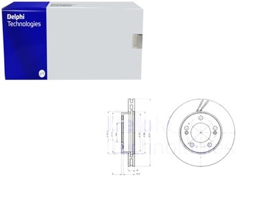 DISCOS DE FRENADO 2 PIEZAS PARTE DELANTERA DAEWOO REXTON SSANGYONG ACTYON I ACTYON  