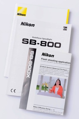 Lampa błyskowa Nikon SB-800 instrukcja obslugi