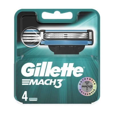 4x Gillette Mach3 Wkłady Nożyki Ostrza Oryginał