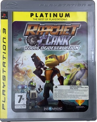 RATCHET CLANK TOOLS OF DESTRUCTION płyta bdb Z PL PS3