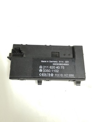 W211 w219 модуль блок керування keyless 2118204075 фото №1