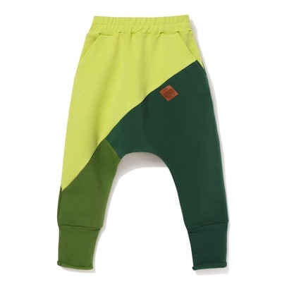 TuSzyte | Spodnie szarawary zielone R.98