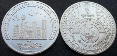 Katar 2022 1 RIYAL.#108.Football in Qatar...2305