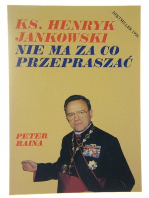 NIE MA ZA PRZEPRASZAĆ HENRYK JANKOWSKI AUTOGRAF