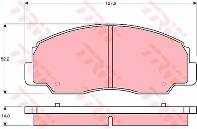 КОЛОДКИ ГАЛЬМІВНІ ПЕРЕД TRW GDB1134