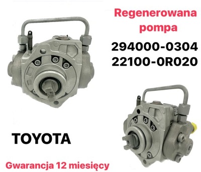 REGENERUOTA SIURBLYS DENSO 294000-0304, 22100-0R020 TOYOTA 