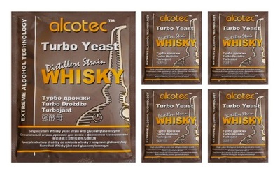 Drożdże do whisky Alcotec WHISKY Glukoamylaza 5szt