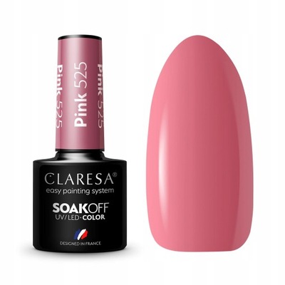 CLARESA lakier hybrydowy uv led PINK 525