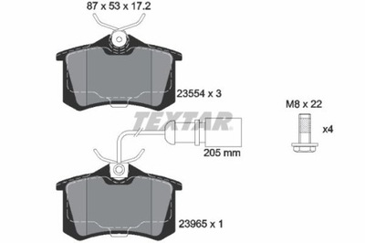 TEXTAR 2355403 КОЛОДКИ ГАЛЬМІВНІ