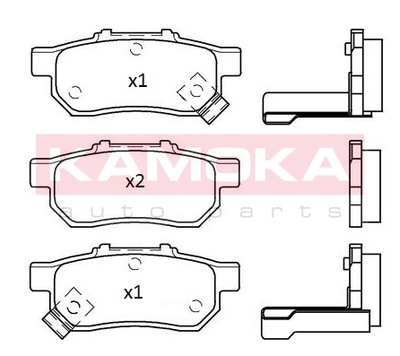 ZAPATAS DE FRENADO HONDA CIVIC 95-01 PARTE TRASERA  