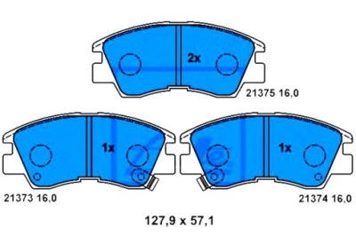 Ate тормозные колодки тормозные mitsubishi 200 300 / delica i фото №1