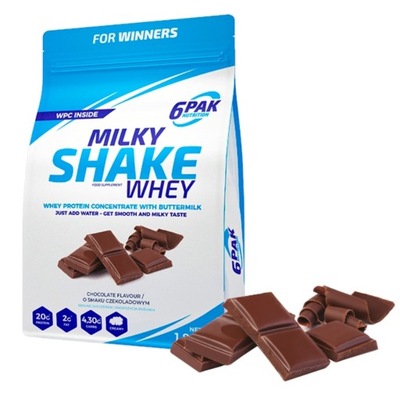 6PAK MILKY SHAKE WHEY 700g BIAŁKO WPC SIŁA MIĘŚNIE