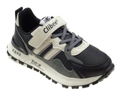 Buty sportowe dziecięce Clibee L217 czarny/biał 33