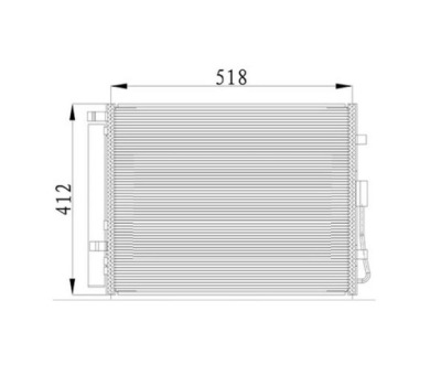 Радіатор кондиціонера do kia soul am 2008-2011 97606-2k000 фото №1