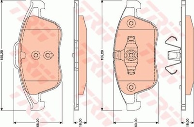 КОЛОДКИ HAM. RENAULT P. MEGANE 02- 2,016V/DCI