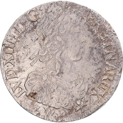Moneta, Francja, Louis XIV, Écu de Navarre à la mè