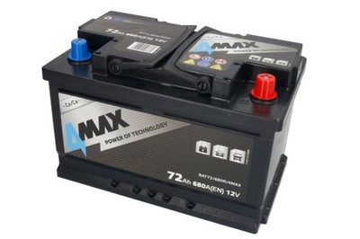 Akumulator 4MAX 12V 72Ah/680A P+