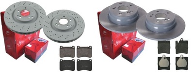 Тормозные диски тормозные колодки p+t trw mercedes w203 c209 r171 фото №1