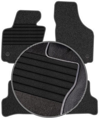 SEAT LEON II 2008-2012 ESCOBILLAS DE FELPA PARA COCHE  