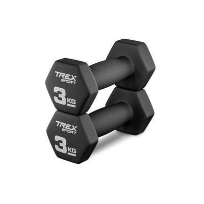 Zestaw 2x3kg hantle hantelki ciężarki do ćwiczeń fitness Trex Sport