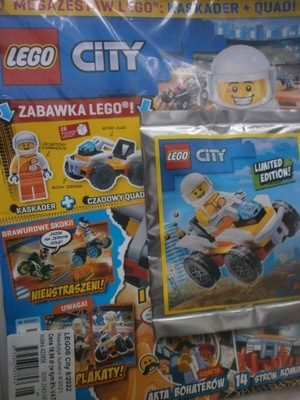 LEGO CITY 8/2021 Figurka Kaskader + Czadowy Quad