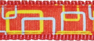 Kpl.smycz/obrożaNT czerw.2.5cm SC44