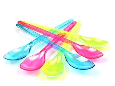 Łyżeczka długa kolor do lodów Neon 18cm 180 sztuk