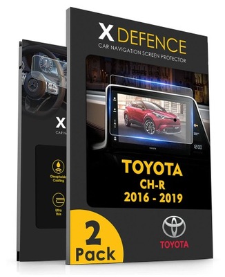 2 IN 1 GLASS PROTECTIVE NA NAVIGATION DISPLAY DO TOYOTA CH-R 2016-2019  