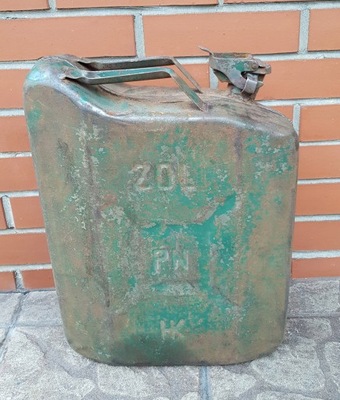 Stary kanister PN 20l ciekawy zabytkowy zbiornik