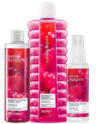 AVON Zestaw Kosmetyków 3w1 Soczysta Malina Raspberry Delight