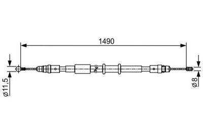 BOSCH 1 987 482 553 CIĘGŁO, ГАЛЬМО СТОЯНКОВИЙ