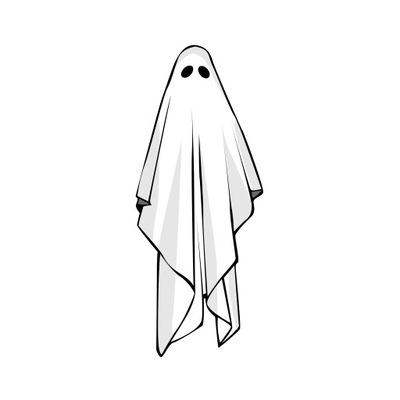 Naprasowanka Halloween Duch naklejka na ubranie 2