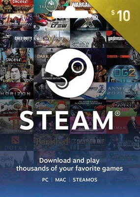 Doładowanie Steam 10 USD GLOBAL