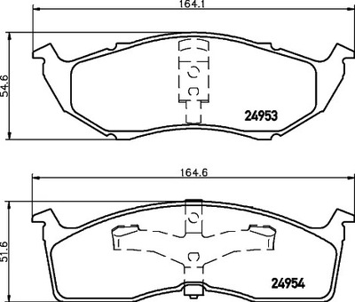 КОЛОДКИ ТОРМОЗНЫЕ HELLA PAGID 05011067AA 05011069AA