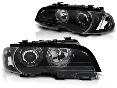 ФОНАРИ BMW E46 99-03 КУПЕ КАБРИОЛЕТ RINGI BLACK LED (СВЕТОДИОД )