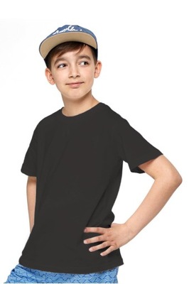 Moraj T-shirt młodzieżowy Czarny Bawełna 140-146