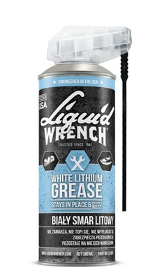 СМАЗКА БЕЛИЙ LITOWY W SPRAYU LIQUID WRENCH DO KŁÓDEK ZAWIASÓW 380 ML