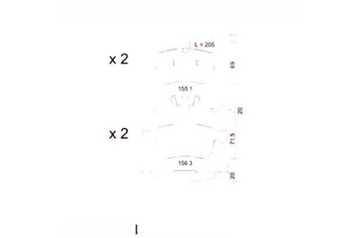 Zimmermann тормозные колодки тормозные alfa romeo 159 05- фото №1