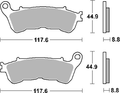 SBS ZAPATAS DE FRENADO KH388 STREET CERAMIC 828HF  