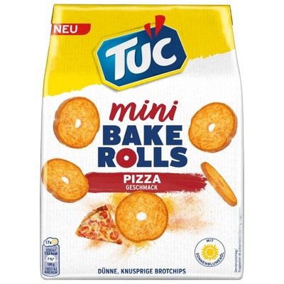 Tuc Mini Bake Rolls Pizza Chrupki Chlebowe o Smaku Pizzy 150g