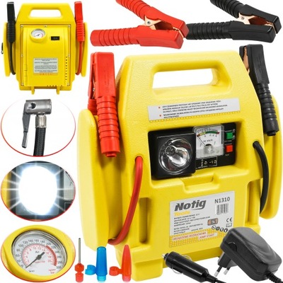 JUMP STARTER SAMOCHODOWY URZĄDZENIE ROZRUCHU ROZRUCHOWE ROZRUCH BOOSTER 4w1