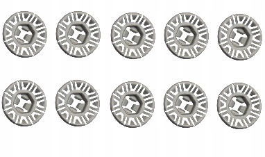 Audi q7 2005-2015 пластины клипсы крепления монтаж фото №1