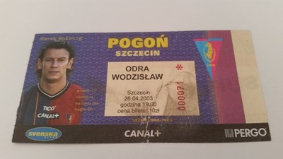 bilet POGOŃ Szczecin - ODRA Wodzisław 26.04.2003