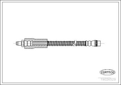 CORTECO CABLE BRAKE ELASTIC 19026529  