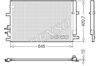 DENSO КОНДЕНСАТОР КОНДИЦИОНЕРА ALFA ROMEO 159 BRERA SPIDER 1.8-2.4D фото