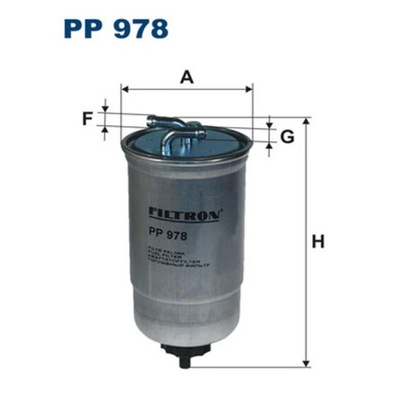 FILTRO COMBUSTIBLES FILTRON PP 978  