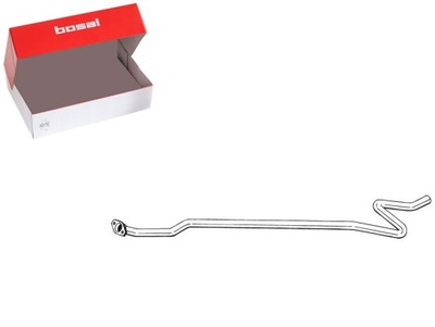 Труба вихлопна середина citroen c2 c2 enterprise 1.1 09.03-09.12 bosal фото №1